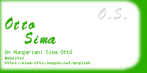 otto sima business card